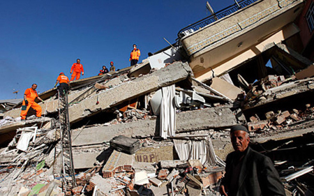 Hậu quả một trận động đất ở Thổ Nhĩ Kỳ.